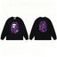 BAPE Style Big Camo Ape Head Long-Sleeve Tee - Black/Purple
