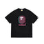 BAPE Style Glitch Colorblock Ape Head Short-Sleeve Tee - Black