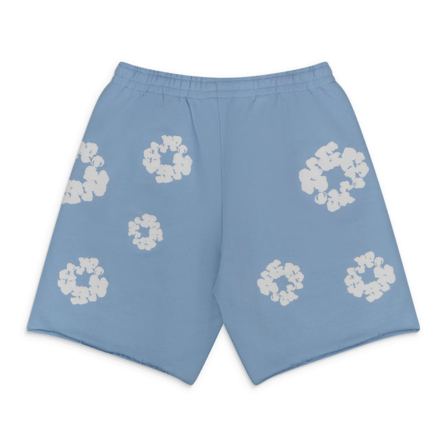 Denim Tears Blue Cotton Wreath Sweatshorts Main Image