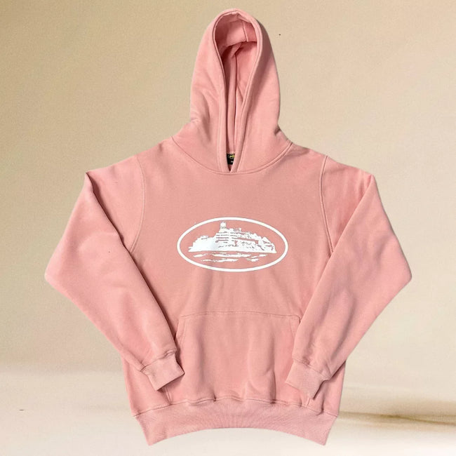 Corteiz Alcatraz Island Heavyweight Hoodie pink Hover Image