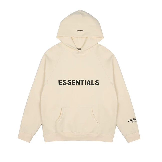 FOG double line heavyweight high street trendy brand hooded sweatshirt with plush loose sweatshirt jacket suitable for men and women, youthful and popular style (17) Hover Image