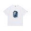 BAPE Style Winter Snow Scenery Ape Head Short-Sleeve Tee - White