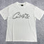 Monochrome Star-Logo Graphic Tee - White & Black Streetwear T-Shirt