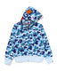 BAPE Fall Winter  Shark Blue Camo WGM Full‑Zip Hoodie