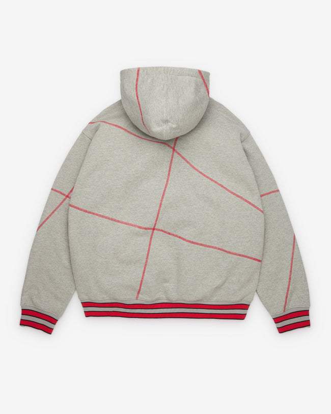 Denim Tears Men's Virginia Overlock Stitch Hoodie - (Grey) Main Image
